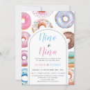 Search for donut gender reveal invitations Blue or pink