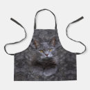 Search for cat portrait aprons Grey
