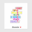 Search for peace hope love stickers Unity
