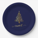 Search for gold and navy blue plates Simple