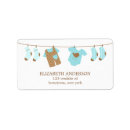 Search for clothing return address labels Baby shower