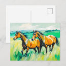 Search for horse running postcards Nature