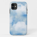 Search for fluffy clouds iphone cases White