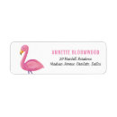 Search for cute flamingo return address labels Baby shower