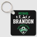 Search for soccer square key rings Green