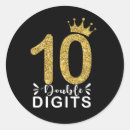 Search for 10 year old stickers Double digits
