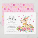 Search for deer baby girl shower invitations Pink