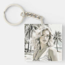 Search for womans face key rings Portrait
