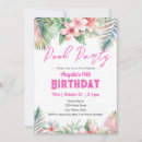 Search for pool birthday invitations Girly