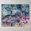 Search for wolf pack posters Watercolor