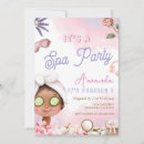 Search for pamper birthday invitations Girl salon