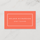 Search for coral business cards Professional