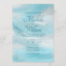 Search for clouds wedding invitations Blue
