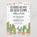 Search for engaged bridal shower invitations Cactus