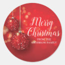 Search for red ornament stickers Merry