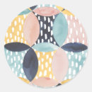 Search for geometric circles stickers Watercolor