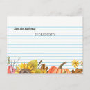 Search for bridal shower recipe postcards Sunflower