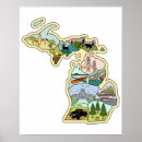 Search for vintage great lakes map posters Lake erie