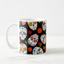 Search for floral sugar skulls mugs Halloween