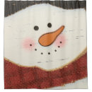 Search for country christmas shower curtains Snowman