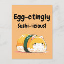 Search for cute sushi postcards Cat