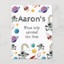 Search for stars and planets birthday cards Rocket