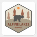 Search for alpine lake stickers Mountains