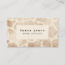 Search for giraffe pattern business cards Salon
