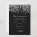 Search for silver confetti invitations Black