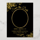 Search for black lace save the dates Black and gold