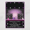 Search for rock star birthday invitations Tween