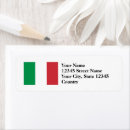 Search for italy flag return address labels Green