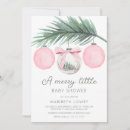 Search for christmas baby shower invitations A merry little