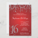 Search for diamond sweet 16 invitations Red