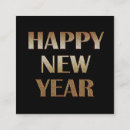 Search for happy new year business cards Gold