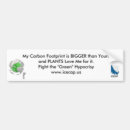 Search for footprint bumper stickers Go green