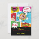 Search for comic book birthday cards Cartoon