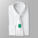 Search for good luck ties Four leaf clover