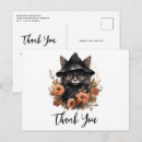 Search for black cat thank you postcards Halloween