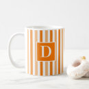 Search for orange and white stripes mugs Striped