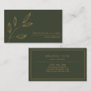 Search for dark green and gold business cards Simple