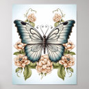 Search for black and white butterfly posters Botanical