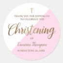 Search for girl christening stickers Gold cross