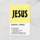 Search for savior business cards Religion