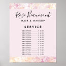 Search for salon price list posters Wellness centre