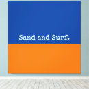 Search for blue orange canvas prints Vibrant