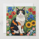 Search for calico cat cards Floral
