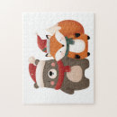 Search for winter fox puzzles Whimsical
