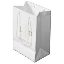 Search for white and gold gift bags Monogrammed