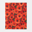 Search for poppy flower blankets Red